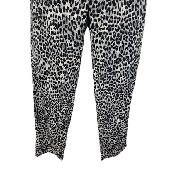WHBM slim ankle leopard print pants 10 - Picture 3 of 10